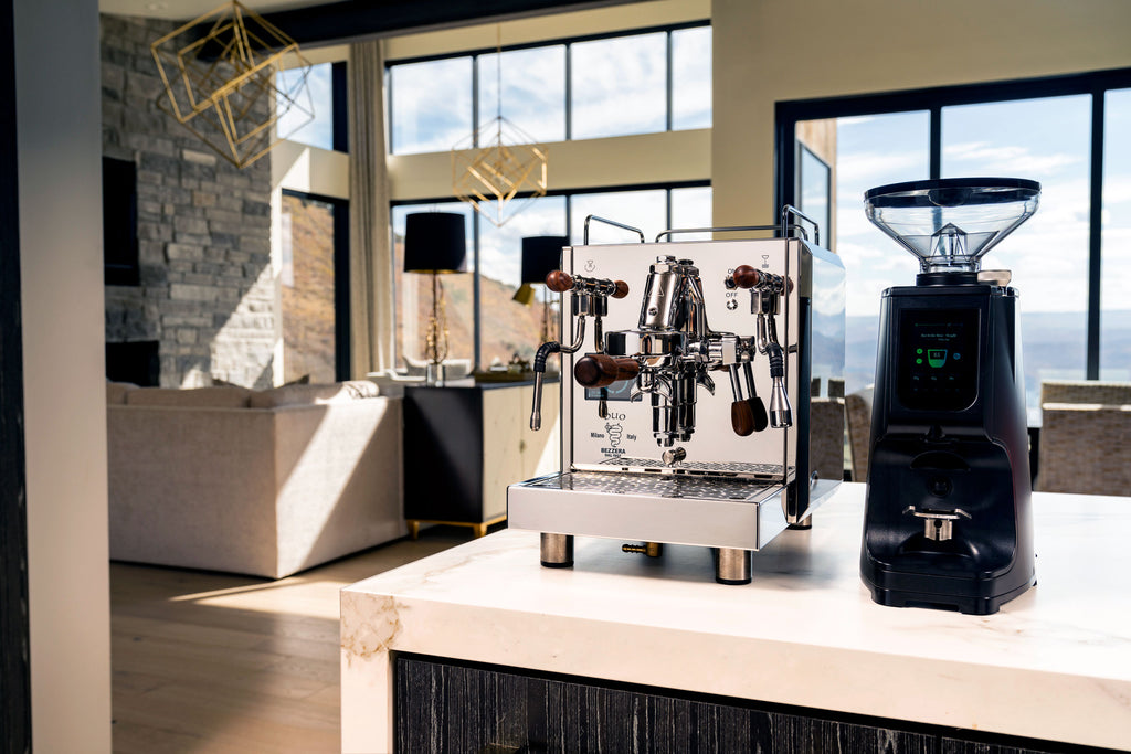 Bezzera Duo MN espresso machine with the LUCCA Atom 75 espresso grinder