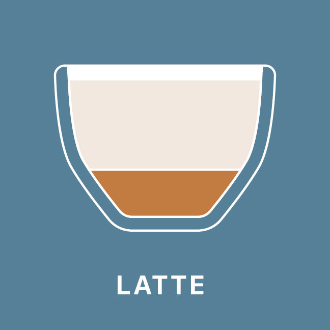 Illustration of a latte by clive coffee