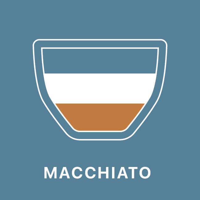 Illustration of a macchiato by clive coffee