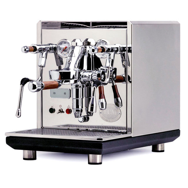 ECM Synchronika espresso machine with walnut (Synchronika w/ Walnut)