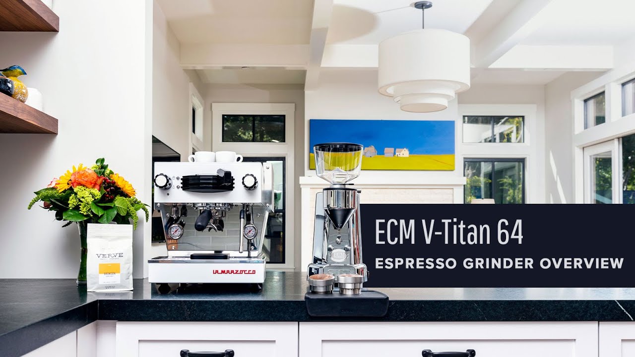 ECM V Titan 64 espresso grinder overview video from clive coffee