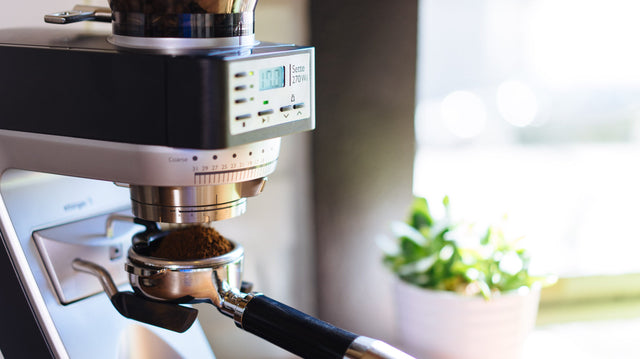 Baratza Sette 270Wi with ECM Angled bottomless portafilter - lifestyle